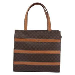 Celine Macadam Handbag Brown
